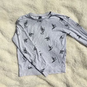 Bird printed hoodie/crew neck in perfect condition